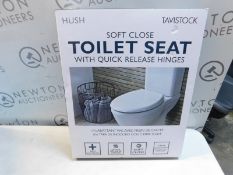 1 BOXED TAVISTOCK HUSH SOFT CLOSE QUICK RELEASE TOILET SEAT RRP Â£39.99