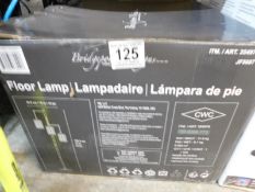 1 BOXED BRIDGEPORT DESIGNS 3 ARM FLOOR LAMP RRP Â£129.99