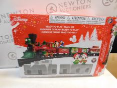 1 BOXED DISNEY MICKEY MOUSE TRAIN SET WITH LIGHTS & SOUNDS (4+ YEARS) RRP Â£89