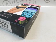 1 BRAND NEW BETSEY JOHJSON 5 PACK COTTON HIPSTER RRP Â£49.99