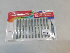 1 PACK OF UNIBALL HIGH QUALITY ROLLERBALL PENS RRP Â£29.99