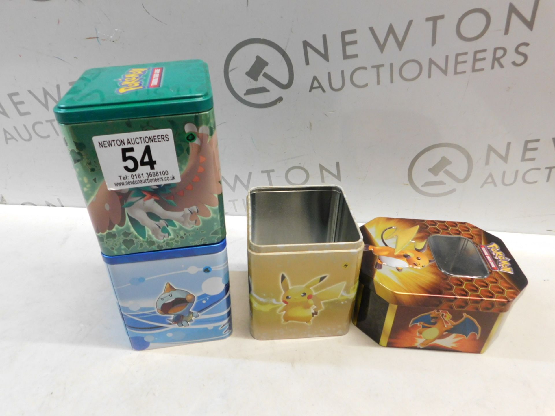 1 SET OF 3 POKEMON TIN BOXES