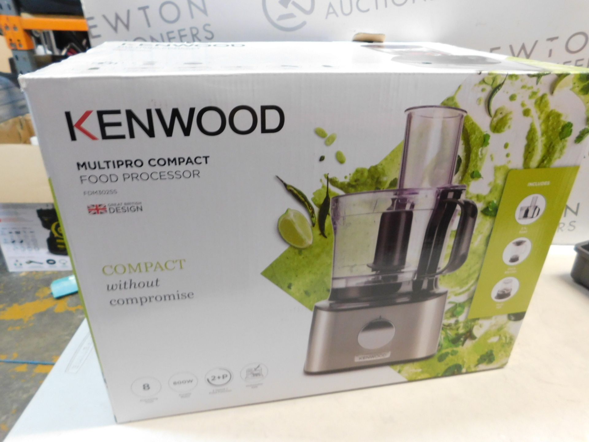 1 BOXED KENWOOD FDM302SS 800W 2.1L MULTI-PRO COMPACT FOOD PROCESSOR WITH ACCESSORIES RRP Â£129.99