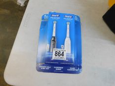 1 PACK OF ORAL-B DB5 BATTERY TOOTHBRUSH, 2 PACK RRP Â£29.99