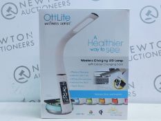 1 BOXED OTTLITE WELLNESS SERIES TABLE LAMP WITH WIRELESS CHARGING RRP Â£49