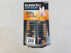 1 SET OF DURACELL AA BATTERIES RRP Â£29.99
