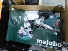 1 BOXED METABO KGS216M CROSS CUT SAW WITH LASER RRP Â£199.99