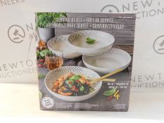 1 BOXED SET OF 4 (APPROX) SERVING BOWLS RRP Â£29.99