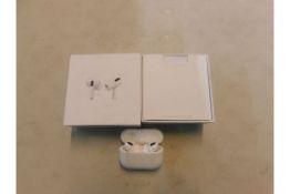 1 BOXED PAIR OF APPLE AIRPODS PRO BLUETOOTH EARPHONES WITH WIRELESS CHARGING CASE RRP Â£