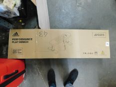 1 BOXED ADIDAS PERFORMANCE FLAT BENCH ADBE-10222 RRP Â£129.99 (LIKE NEW IN THE BOX)