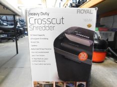 1 BOXED ROYAL 16MX 16-SHEET HEAVY DUTY CROSS CUT SHREDDER RRP Â£129.99