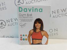 1 BRAND NEW BOXED DAVINA GYM BALL RRP Â£19