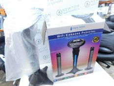 1 BOXED SINGING MACHINE WIFI KARAOKE PEDESTAL RRP Â£299.99