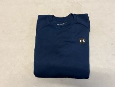 1 BRAND NEW UNDER ARMOUR RIVAL FLEECE CREW IN NAVY SIZE M RRP Â£49