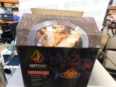 1 BOXED HOTSHOT 22" WOOD BURNING FIRE PIT & GRILL RRP Â£299 (PICTURES FOR ILLUSTRATION PURPOSES