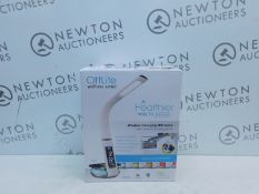 1 BOXED OTTLITE LED DESK LAMP WITH CLOCK AND WIRELESS CHARGING STATION RRP Â£49