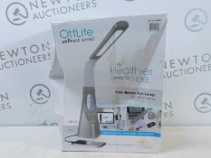 1 BOXED OTTLITE WELLNESS SERIES TABLE LAMP WITH COOL BREEZE FAN RRP Â£49