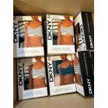 1 BRAND NEW BOXED DKNY WOMEN'S SEAMLESS RIB KNIT 2 PACK BRALETTE SIZE S RRP Â£24.99 (VARIOUS