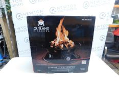 1 BOXED OUTLAND FIREBOWL PORTABLE PROPANE CAMP FIRE RRP Â£129