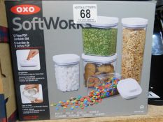 1 BOXED OXO SOFTWORKS POP FOOD STORAGE CONTAINER SET RRP Â£49