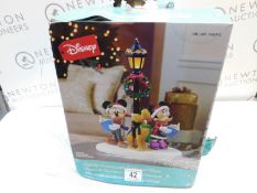 1 BOXED DISNEY 15.5 INCH (39.4CM) CHRISTMAS CAROLER TABLE TOP ORNAMENT WITH LIGHTS & SOUNDS RRP Â£
