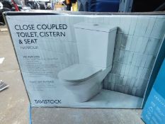 1 BOXED TAVISTOCK OUTLINE CLOSE COUPLED TOILET RRP Â£299