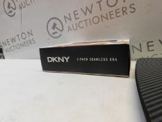 1 BRAND NEW BOXED DKNY WOMEN'S SEAMLESS RIB KNIT 2 PACK BRALETTE SIZE M RRP Â£24.99 (VARIOUS