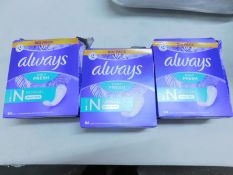 1 SET OF BOXED ALWAYS DAILY FRESH NORMAL PANTYLINERS RRP Â£14.99