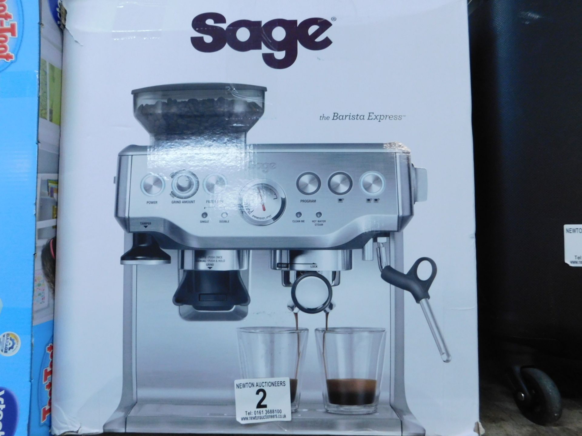 1 BOXED SAGE BARISTA EXPRESS BES875UK BEAN TO CUP COFFEE MACHINE RRP Â£599