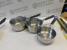 1 KITCHENAID STAINLESS STEEL 3-LAYER NON-STICK 5 PIECE COOKWARE POTS AND PANS SET RRP Â£149