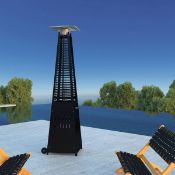 1 FIRE SENSE 40,000 BTU MODERN PYRAMID PATIO HEATER WITH GLASS TUBE RRP Â£299 (PICTURES FOR