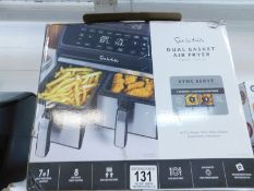 1 BOXED SUR LA TABLE DUAL BASKET AIR FRYER, 7.6L RRP Â£129