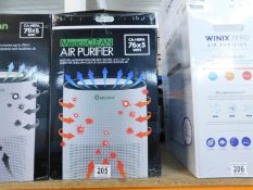 1 BOXED MEACO WIFI ENABLED AIR PURIFIER, FOR ROOMS 76M RRP Â£199