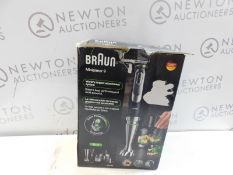 1 BOXED BRAUN MULTIQUICK 9 MQ9087X MIXER PATISSERIE WITH ACCESSORIES RRP Â£112.99