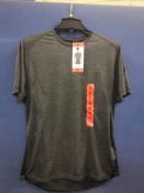 1 BRAND NEW UMBRO T SHIRT IN BLACK/MARL SIZE MEDIUM RRP Â£19.99