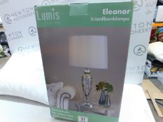 1 BOXED LUMIS LIGHTING ELEANOR DESIGNER TABLE LAMP RRP Â£89