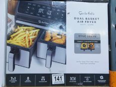 1 BOXED SUR LA TABLE DUAL BASKET AIR FRYER, 7.6L RRP Â£129