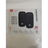 1 BOXED JBL LINK PORTABLE SMART SPEAKER IN BLACK - TWIN PACK RRP Â£249.99