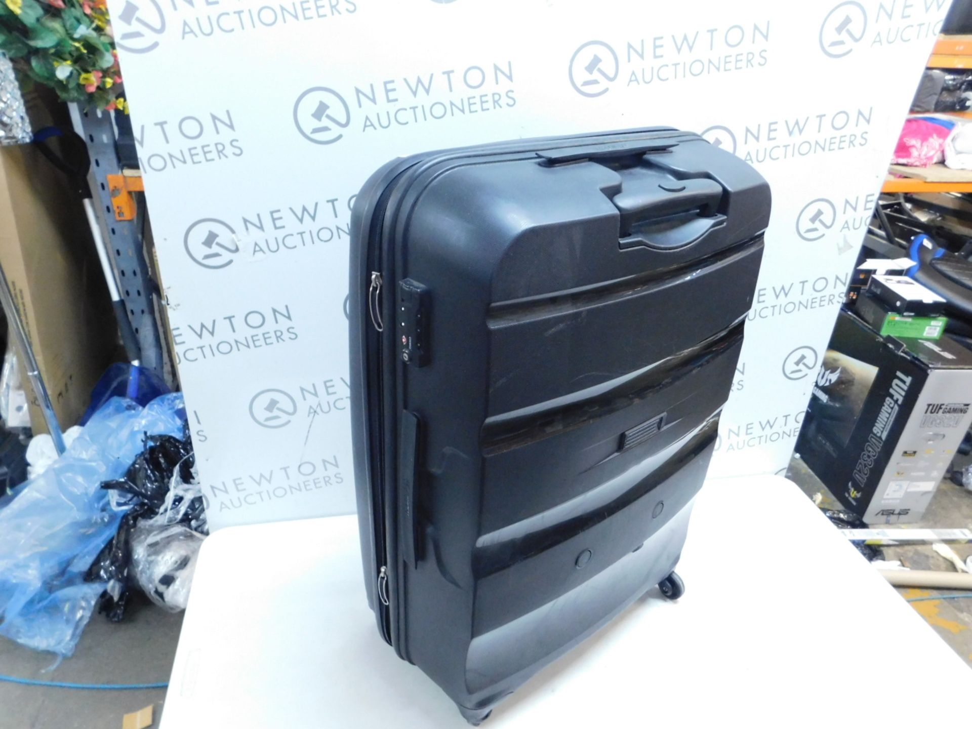 1 AMERICAN TOURISTER LARGE HARDSIDE SPINNER CASE IN DEEP BLACK RRP Â£99