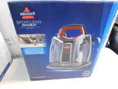 1 BOXED BISSELL SPOTCLEAN PROHEAT PORTABLE SPOT AND STAIN CARPET CLEANER RRP Â£199