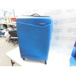 1 AMERICAN TOURISTER JET DRIVER 79CM LARGE HARDSIDE SPINNER CASE IN DARK TURQUIOSE RRP Â£89