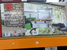 1 BOXED NEXGRILL 2 BURNER STAINLESS STEEL TABLE TOP GAS BARBECUE RRP Â£129