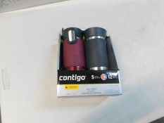 1 BOXED SET OF 2 CONTIGO COUTURE COLD INSULATED TRAVEL BOTTLES RRP Â£29.99