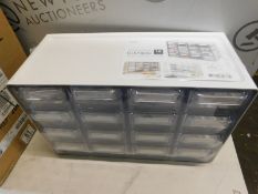 1 SYSMAX PLUS MULTI BOX WITH 12 DRAWERS RRP Â£49 (FEW DRAWERS BROKEN)