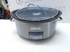 1 BOXED CROCK-POT SLOW COOKER - STAINLESS STEEL RRP Â£69