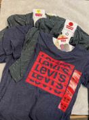 1 BRAND NEW LEVI'S TEE AND HOODIE SIZE M 7/8 RRP Â£22.99