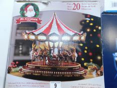 1 BOXED 17 INCH (44CM) DELUXE CHRISTMAS CAROUSEL TABLE TOP ORNAMENT WITH LED LIGHTS & SOUNDS RRP Â£