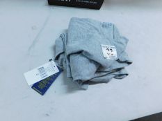 1 BRAND NEW SET OF 2 MENS POLO T-SHIRT GRAY SIZE M RRP Â£29