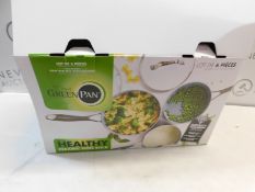 1 BOXED THE ORIGINAL GREEN PAN 6 PIECE PAN SET RRP Â£139.99