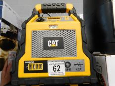 1 CAT 1200AMP JUMP STARTER, PORTABLE USB CHARGER AND AIR COMPRESSOR RRP Â£99